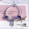 692fe48299f2d84055c8c0ab Pandora Pandora Blue Dream Catcher New Arrival! Made with counter materials, perfectly crafted one-to-one, quality comparable to counter! Brilliant blue faceted glass, sparkling snowflake diamond ❄️ cat's eye, meaningful dream catcher pendant paired with classic heart 💗 snake bone chain design. S925 silver comes with counter packaging! 🍃🌺