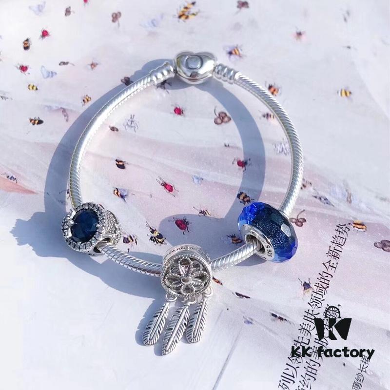 692fe48399f2d84055c8c0ae Pandora Pandora Blue Dream Catcher New Arrival! Made with counter materials, perfectly crafted one-to-one, quality comparable to counter! Brilliant blue faceted glass, sparkling snowflake diamond ❄️ cat's eye, meaningful dream catcher pendant paired with classic heart 💗 snake bone chain design. S925 silver comes with counter packaging! 🍃🌺