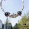 692fe48399f2d84055c8c0af Pandora Fall New Arrival Deep Blue Sparkling Heart Design Necklace