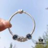 692fe48599f2d84055c8c0b1 Pandora Fall New Arrival Deep Blue Sparkling Heart Design Necklace