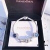 692fe48599f2d84055c8c0b2 Pandora Fall New Arrival Deep Blue Sparkling Heart Design Necklace