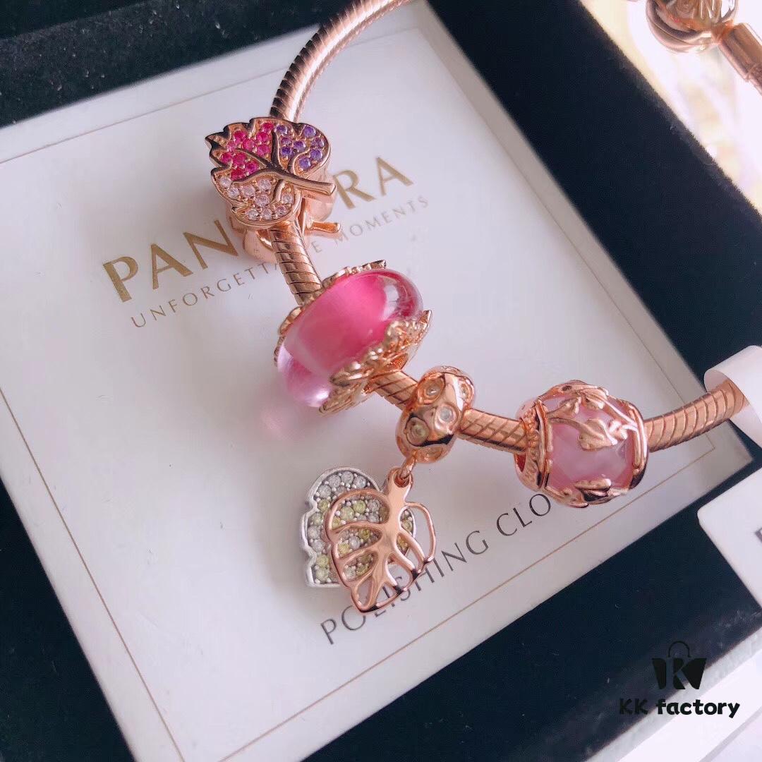 692fe48999f2d84055c8c0ba Pandora Magic Forest Rose Gold Bracelet Set with Acorn and Fallen Leaf Pendant & Sparkling Leaf Charm