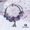 692fe49e99f2d84055c8c0e7 Pandora Romantic Purple Eiffel Tower Tower 🗼 New Arrival! Made with counter-grade materials, perfectly crafted at a 1:1 ratio, quality comparable to official store products! Features purple faceted glass beads, purple sparkling forget-me-not stones, fully diamond-paved five-petal flower beads, rose-purple sparkling diamond beads, paired with the iconic Eiffel Tower 🗼 pendant. Comes with S925 silver and original boutique packaging!