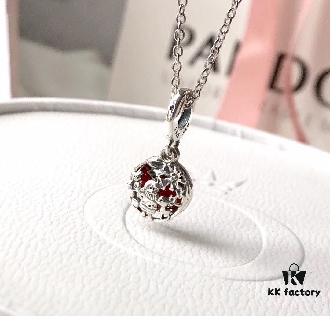692fe4b199f2d84055c8c10b New Arrival Pandora Style Christmas Double Charm with Engraved Santa, Reindeer, Love Peace Joy Design
