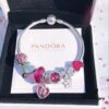 692fe4b799f2d84055c8c119 Pandora Pandora Enthusiastic Rose Red Festive Double Happiness New Arrival! Perfectly crafted with one-to-one cabinet materials, quality comparable to official counter products!