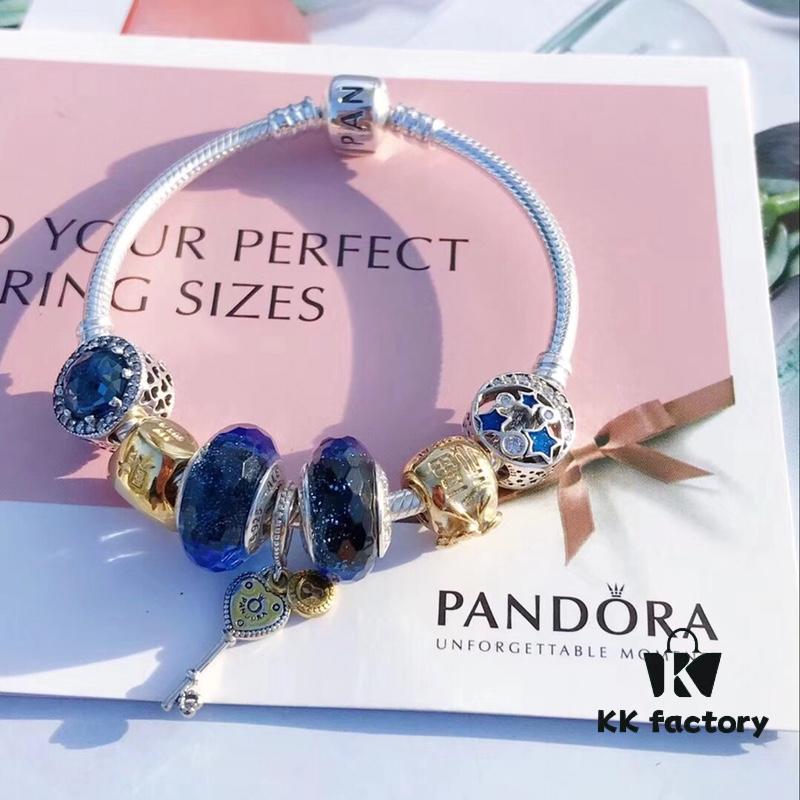 692fe4b899f2d84055c8c11e Pandora Pandora Silver Wire Sparkling Blue Key 🔑 New Arrival! Perfectly crafted with boutique materials, one-to-one replication, quality comparable to official store products! Nocturnal silver wire with sparkling blue glass, 14K gold-plated ingot charm, lucky pouch, star and moon ☪️ beads, multicolor key 🔑 pendant, S925 silver with original boutique packaging! 🍃🌺