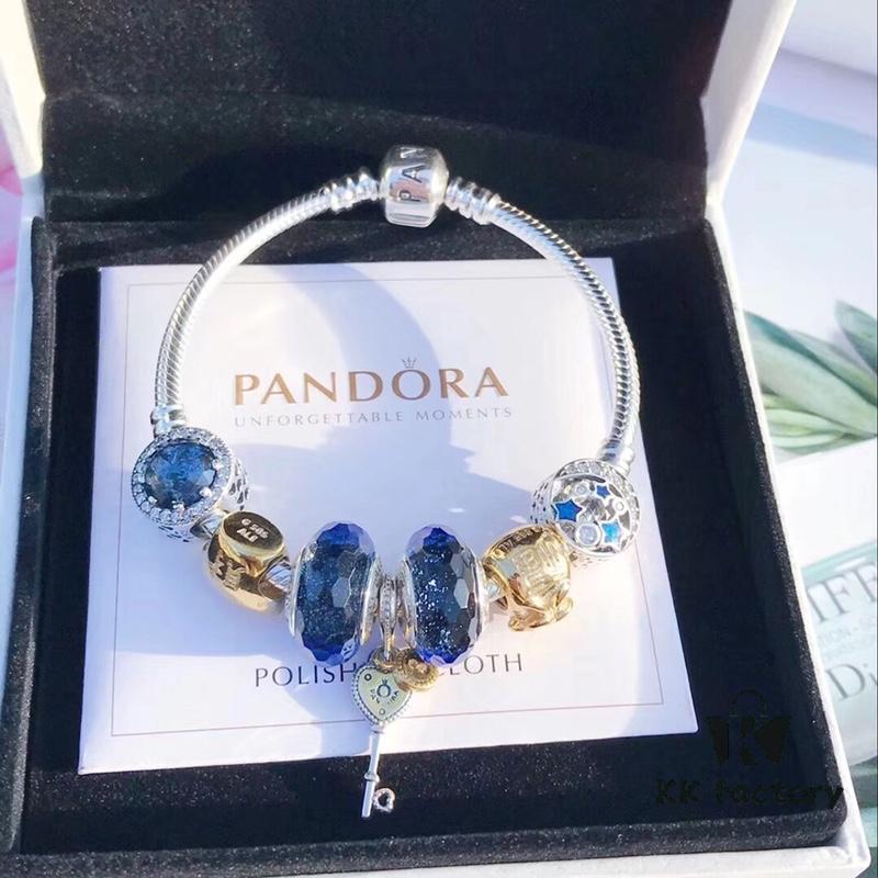 692fe4b999f2d84055c8c11f Pandora Pandora Silver Wire Sparkling Blue Key 🔑 New Arrival! Perfectly crafted with boutique materials, one-to-one replication, quality comparable to official store products! Nocturnal silver wire with sparkling blue glass, 14K gold-plated ingot charm, lucky pouch, star and moon ☪️ beads, multicolor key 🔑 pendant, S925 silver with original boutique packaging! 🍃🌺