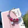 692fe4bb99f2d84055c8c127 Pandora Enamel Clover Passionate Rose Red New Arrival! High-Quality Replica with Original Materials, Full Diamond-Paved Hollow Clover Pendant with Rose Red Heart Faceted Glass and Sparkling Cat's Eye, Double-Layer Clover Charm with S925 Silver and Authentic Packaging