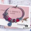 692fe4bd99f2d84055c8c12b Pandora Enamel Clover Passionate Rose Red New Arrival! High-Quality Replica with Original Materials, Full Diamond-Paved Hollow Clover Pendant with Rose Red Heart Faceted Glass and Sparkling Cat's Eye, Double-Layer Clover Charm with S925 Silver and Authentic Packaging