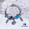 692fe4bd99f2d84055c8c12c Pandora Ocean Blue Northern Star New Arrival! Marine Blue Glass, Sparkling Cat Eye Stone, Feather Wing Pendant, Fully Diamond-Encrusted Blue Heart Spacer, Paired with the Guardian Northern Star Charm – A Lifetime of Devotion Just for You