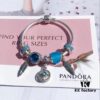 692fe4bd99f2d84055c8c12d Pandora Ocean Blue Northern Star New Arrival! Marine Blue Glass, Sparkling Cat Eye Stone, Feather Wing Pendant, Fully Diamond-Encrusted Blue Heart Spacer, Paired with the Guardian Northern Star Charm – A Lifetime of Devotion Just for You
