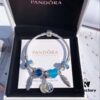 692fe4bd99f2d84055c8c12e Pandora Ocean Blue Northern Star New Arrival! Marine Blue Glass, Sparkling Cat Eye Stone, Feather Wing Pendant, Fully Diamond-Encrusted Blue Heart Spacer, Paired with the Guardian Northern Star Charm – A Lifetime of Devotion Just for You