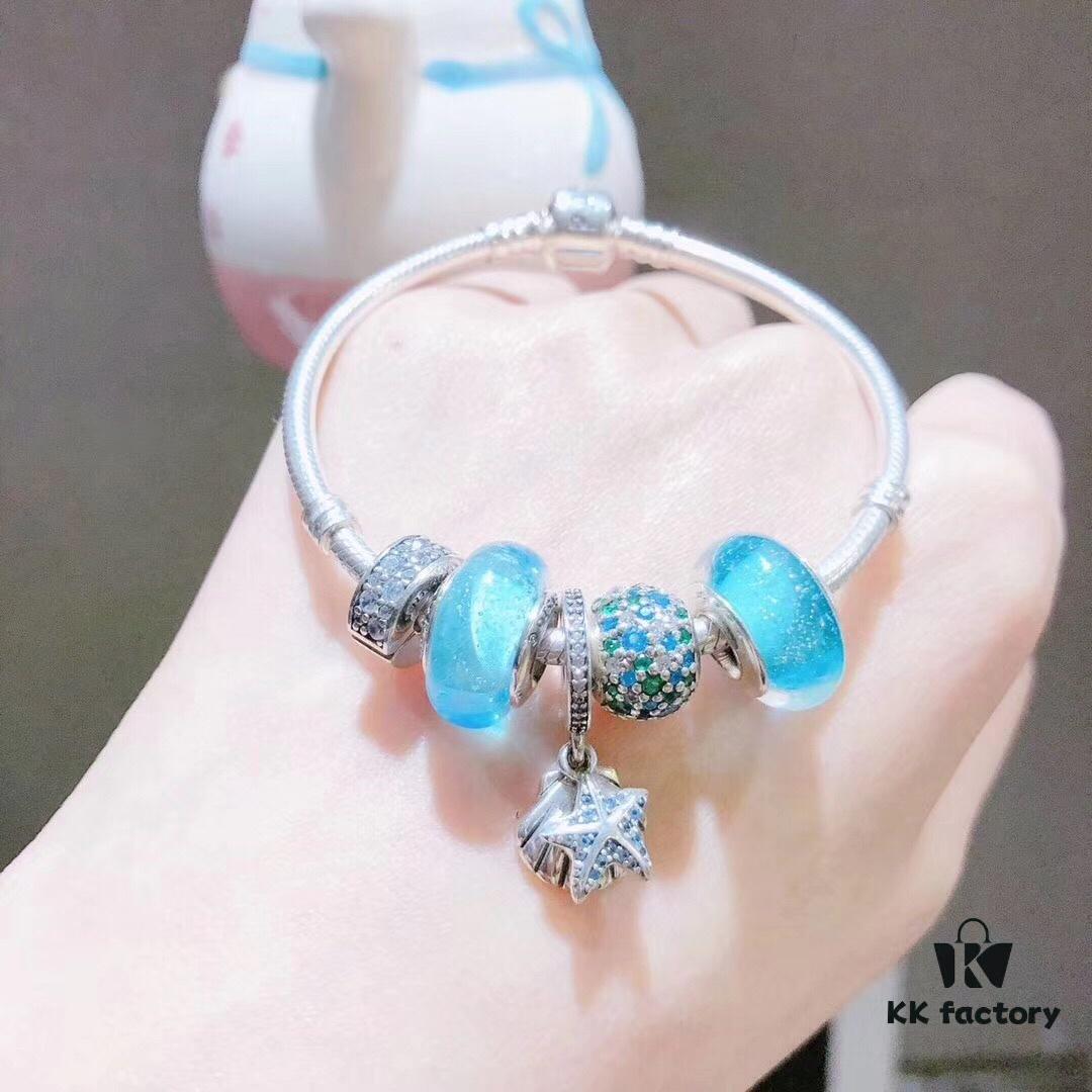 692fe4c499f2d84055c8c13b Pandora Night Glow Mint Summer Starfish New Arrival! 1:1 Perfect Craftsmanship with Store-Quality Materials