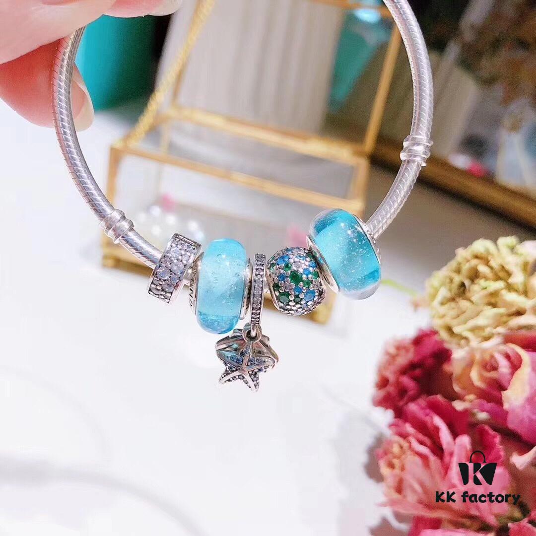 692fe4c599f2d84055c8c13c Pandora Night Glow Mint Summer Starfish New Arrival! 1:1 Perfect Craftsmanship with Store-Quality Materials