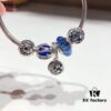 692fe4c799f2d84055c8c141 Pandora Pandora Blue Star and Moon New Arrival! Highest Quality on Market, Supports Counter Cleaning! Made with Counter Materials, Perfect 1:1 Craftsmanship! Thai Imported Original Silver Wire with Blue Glass, Hollow Star and Moon Bead, I Love You Round Bead, Blue Luster Bead, Deep Star and Moon Pendant. S925 Silver with Official Packaging!