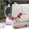 692fe4c799f2d84055c8c142 Pandora Pandora Big Red Christmas 🎄 Magic Bell 🔔 New Arrival! Made with counter materials, perfectly crafted one-to-one, quality comparable to counter products. Featuring red faceted glass, sparkling diamond-like devil fruit, fairy tale pumpkin carriage, apple 🍎 fruit, and Christmas magic bell pendants paired with a classic open bangle design. S925 silver comes with official counter packaging! 🍃🌺