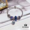 692fe4c899f2d84055c8c144 Pandora Pandora Blue Star and Moon New Arrival! Highest Quality on Market, Supports Counter Cleaning! Made with Counter Materials, Perfect 1:1 Craftsmanship! Thai Imported Original Silver Wire with Blue Glass, Hollow Star and Moon Bead, I Love You Round Bead, Blue Luster Bead, Deep Star and Moon Pendant. S925 Silver with Official Packaging!