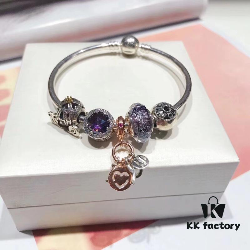 692fe4ca99f2d84055c8c14b Pandora Pandora Silver Wire Purple Love New Arrival! Highest Quality on Market, Supports Counter Cleaning! Made with Counter Materials for Perfect One-to-One Replication! Imported Original Thai Silver Wire Shining Purple Glass, Sparkling Purple Cat's Eye, Fairy Tale Pumpkin Carriage, I Love You Bead, Rose Love Pendant, Deep Love Forever in the Heart. S925 Silver Comes with Official Packaging!