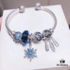692fe4ce99f2d84055c8c157 Pandora Pandora Shimmering Blue Snowflake ❄️ New Arrival! Perfectly crafted with counter materials, one-to-one replication, quality comparable to official store products! Featuring faceted shimmering blue glass, sparkling diamond-cut beads, openwork star and moon design, symbolic dream-catcher pendant, blue snowflake ❄️ charm. Comes with original counter packaging!