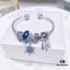 692fe4cf99f2d84055c8c158 Pandora Pandora Shimmering Blue Snowflake ❄️ New Arrival! Perfectly crafted with counter materials, one-to-one replication, quality comparable to official store products! Featuring faceted shimmering blue glass, sparkling diamond-cut beads, openwork star and moon design, symbolic dream-catcher pendant, blue snowflake ❄️ charm. Comes with original counter packaging!