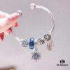 692fe4cf99f2d84055c8c159 Pandora Pandora Shimmering Blue Snowflake ❄️ New Arrival! Perfectly crafted with counter materials, one-to-one replication, quality comparable to official store products! Featuring faceted shimmering blue glass, sparkling diamond-cut beads, openwork star and moon design, symbolic dream-catcher pendant, blue snowflake ❄️ charm. Comes with original counter packaging!