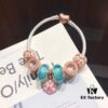 692fe4d399f2d84055c8c15f Pandora Night Glow Mint Rose Peach Blossom New Arrival! Crafted with authentic boutique materials, perfectly replicating the original quality. Features night glow mint glass beads, rose-shaped sparkling crystal white cat's eye bead, rose daisy charm, paired with a rose peach blossom pendant. Made in S925 silver and comes with official boutique packaging!