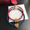 692fe4d399f2d84055c8c160 Pan Family New Year Matching Red String Bracelets, Red and Blue Couple Set, Symbolizing Undying Love, 925 Sterling Silver with 18K Thick Gold Plating, Customizable Size