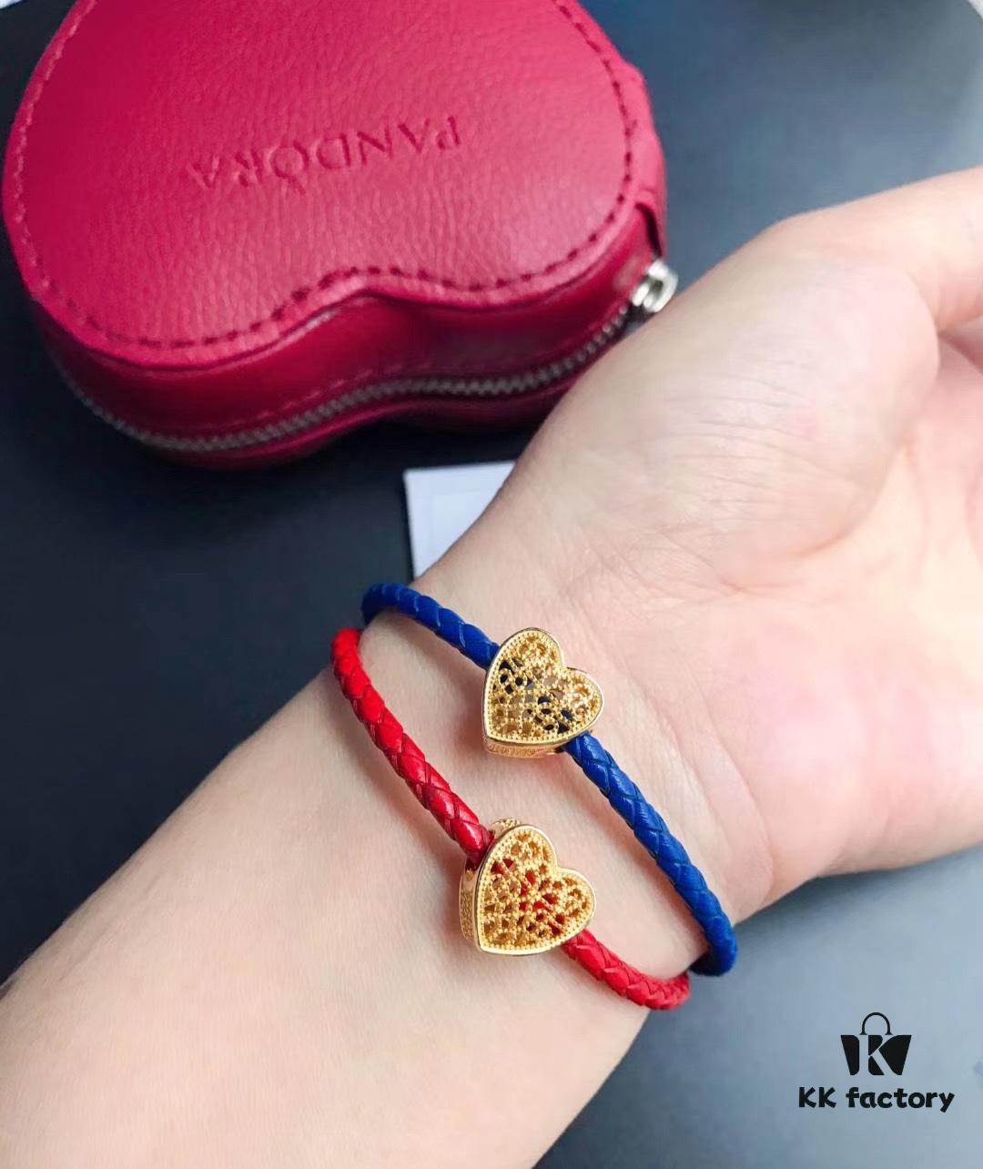 692fe4d599f2d84055c8c163 Pan Family New Year Matching Red String Bracelets, Red and Blue Couple Set, Symbolizing Undying Love, 925 Sterling Silver with 18K Thick Gold Plating, Customizable Size