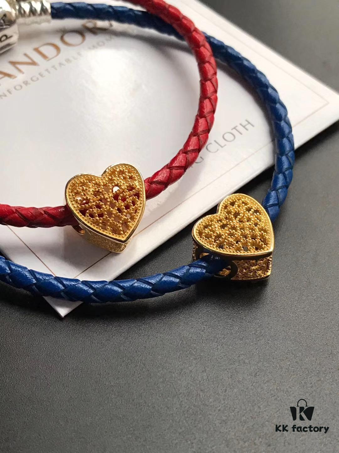 692fe4d599f2d84055c8c164 Pan Family New Year Matching Red String Bracelets, Red and Blue Couple Set, Symbolizing Undying Love, 925 Sterling Silver with 18K Thick Gold Plating, Customizable Size