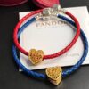 692fe4d799f2d84055c8c167 Pan Family New Year Matching Red String Bracelets, Red and Blue Couple Set, Symbolizing Undying Love, 925 Sterling Silver with 18K Thick Gold Plating, Customizable Size