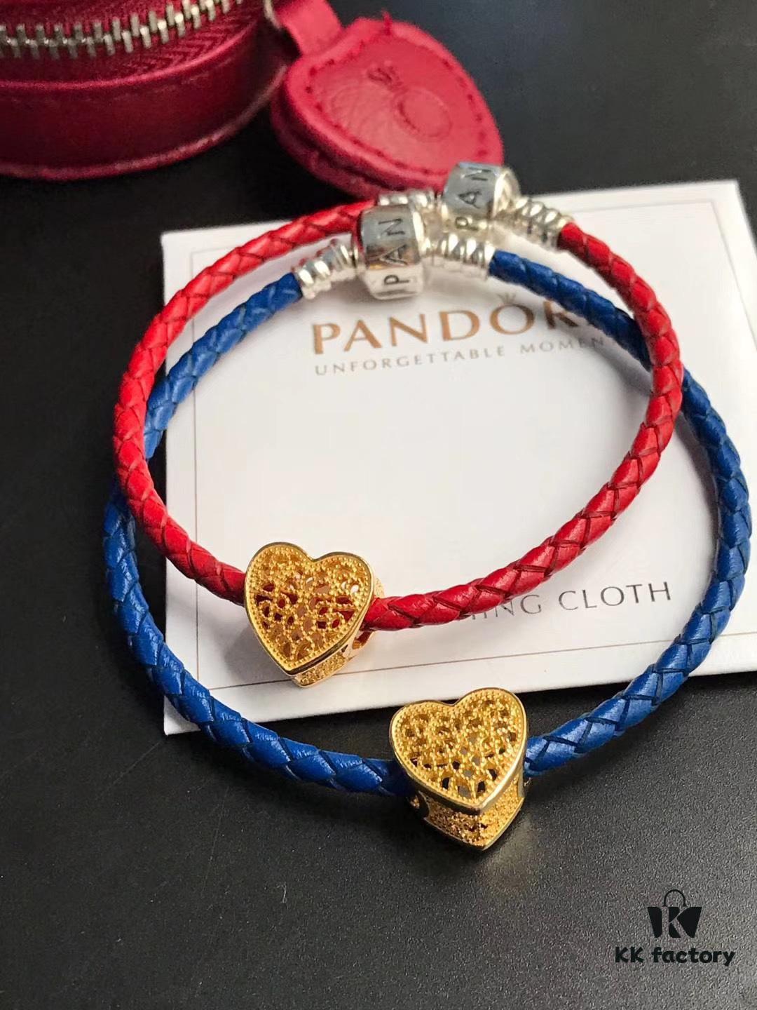 692fe4d799f2d84055c8c167 Pan Family New Year Matching Red String Bracelets, Red and Blue Couple Set, Symbolizing Undying Love, 925 Sterling Silver with 18K Thick Gold Plating, Customizable Size