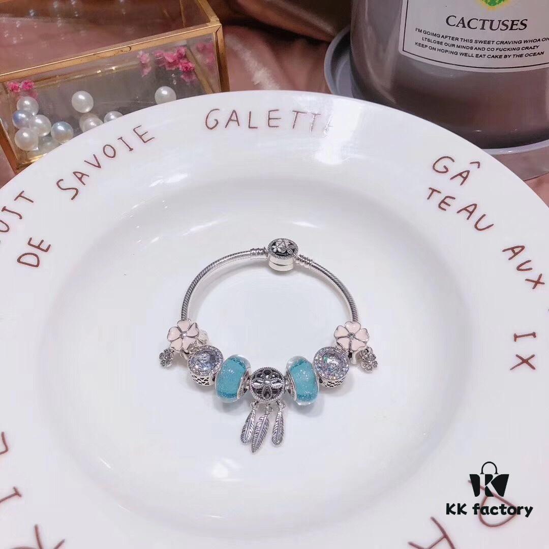 692fe4d799f2d84055c8c16a Pandora Night Glow Mint Dreamcatcher Necklace – High-Quality Reproduction with Authentic Materials