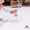 692fe4e599f2d84055c8c188 Pandora Rose Shining Heart New Arrival! ZP Material, Exquisite Craftsmanship, Quality Comparable to ZP! Rose Pink Heart with Sparkling Double Hearts, Comes with Packaging!