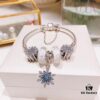 692fe4f299f2d84055c8c19e Pandora Elegant Bubble White and Blue Snowflake ❄️ New Arrival! High-Quality Replica with Cabinet-Grade Materials, Perfect Craftsmanship Comparable to Authentic Counter Version! Featuring Elegant White Bubble Glass, Crystal-Clear Snowflakes ❄️, Blue Snowflake Pendant. Made with S925 Silver and Comes with Original-Like Packaging! 🍃🌺