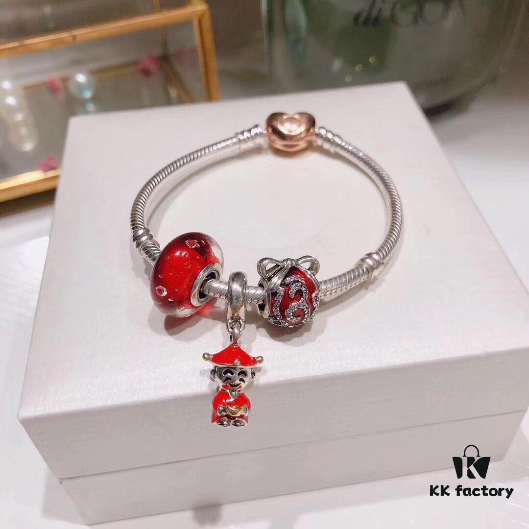 692fe4f599f2d84055c8c1a3 Pandora Red Fortune God Pendant - New Arrival, High-Quality Replica with Authentic Materials