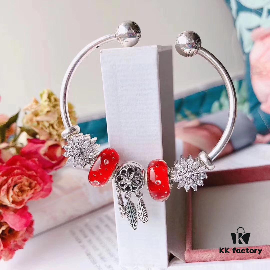 692fe4f999f2d84055c8c1ab Pandora Bubble Red Sparkle Romantic Dream Catcher New Arrival! High-Quality Replica with Authentic Materials
