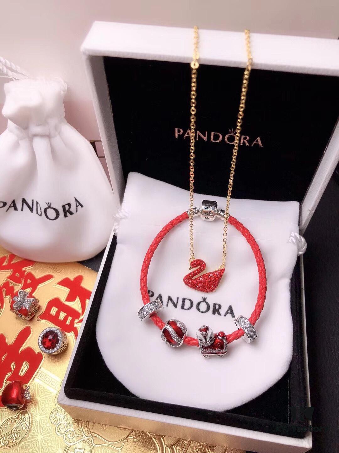 692fe50499f2d84055c8c1bc Pandora New Year Flash Sale: Red Swan Necklace + Pandora Red String Bracelet Set