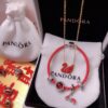 692fe50599f2d84055c8c1be Pandora New Year Flash Sale: Red Swan Necklace + Pandora Red String Bracelet Set