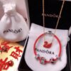 692fe50899f2d84055c8c1c0 Pandora New Year Flash Sale: Red Swan Necklace + Pandora Red String Bracelet Set