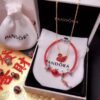 692fe50899f2d84055c8c1c1 Pandora New Year Flash Sale: Red Swan Necklace + Pandora Red String Bracelet Set