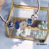 692fe50f99f2d84055c8c1cd Pandora Pandora Shiny Blue Key 🔑 New Arrival! Imported Thai Shiny Blue Silver Wire Faceted Glass, Sparkling ✨ Snowflake ❄️, Brilliant Blue Luster, Elegant White Cherry Blossom 🌸 Openwork Bead, Sparkling Diamond Key 🔑, Supports Official Counter Cleaning, S925 Silver with Official Packaging! 🍃🌺