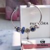 692fe51099f2d84055c8c1d2 Pandora Pandora Shiny Blue Key 🔑 New Arrival! Imported Thai Shiny Blue Silver Wire Faceted Glass, Sparkling ✨ Snowflake ❄️, Brilliant Blue Luster, Elegant White Cherry Blossom 🌸 Openwork Bead, Sparkling Diamond Key 🔑, Supports Official Counter Cleaning, S925 Silver with Official Packaging! 🍃🌺