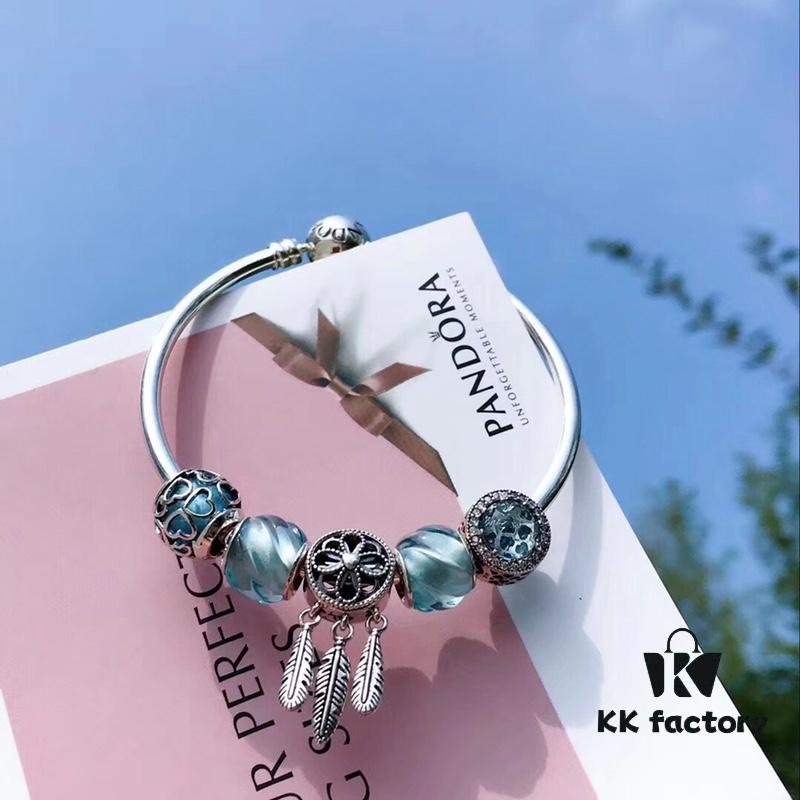 692fe51699f2d84055c8c1da Pandora Pandora Water Blue Spiral Dream Catcher New Arrival! Made with counter materials, perfectly crafted one-to-one, quality comparable to official store products! Water blue spiral glass beads, sparkling water blue cat's eye, water blue entwined love ❤️, paired with a meaningful dream catcher pendant, simple and refreshing, making this autumn anything but dull. S925 silver comes with official packaging! 🍃🌺