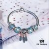 692fe51699f2d84055c8c1dc Pandora Pandora Water Blue Spiral Dream Catcher New Arrival! Made with counter materials, perfectly crafted one-to-one, quality comparable to official store products! Water blue spiral glass beads, sparkling water blue cat's eye, water blue entwined love ❤️, paired with a meaningful dream catcher pendant, simple and refreshing, making this autumn anything but dull. S925 silver comes with official packaging! 🍃🌺
