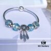 692fe51799f2d84055c8c1dd Pandora Pandora Water Blue Spiral Dream Catcher New Arrival! Made with counter materials, perfectly crafted one-to-one, quality comparable to official store products! Water blue spiral glass beads, sparkling water blue cat's eye, water blue entwined love ❤️, paired with a meaningful dream catcher pendant, simple and refreshing, making this autumn anything but dull. S925 silver comes with official packaging! 🍃🌺