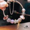 692fe51d99f2d84055c8c1e8 Pandora Pink and Purple Two-Tone Angel Wings New Arrival! Crafted with authentic boutique materials, perfectly replicated to match retail quality. Features pink heart glass beads, purple and brown two-tone glass beads, pumpkin carriage charm, pink heart charm, openwork heart charm, purple five-petal flower charm, and angel wings pendant.