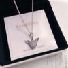 692fe53e99f2d84055c8c215 Pandora Latest Angel Wings Micropaved Diamond Necklace in 925 Silver with Sparkling Stone Accents