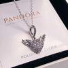 692fe53f99f2d84055c8c218 Pandora Latest Angel Wings Micropaved Diamond Necklace in 925 Silver with Sparkling Stone Accents