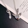 692fe54199f2d84055c8c21b Pandora Latest Angel Wings Micropaved Diamond Necklace in 925 Silver with Sparkling Stone Accents