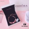 Pandora Manman Peach Blossom Series 'Blooming Splendor' Adjustable Bracelet